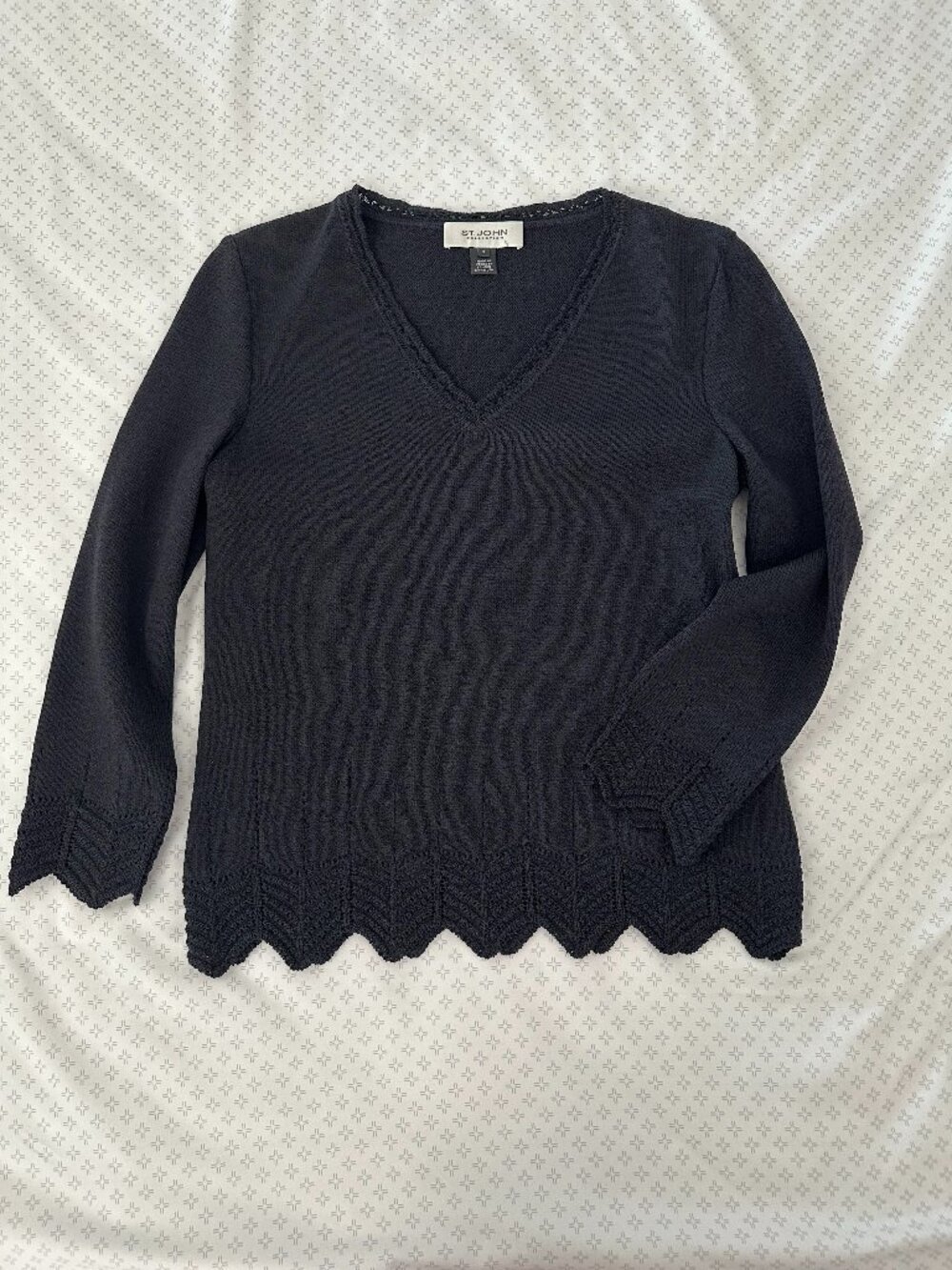 St John Collection black sweater